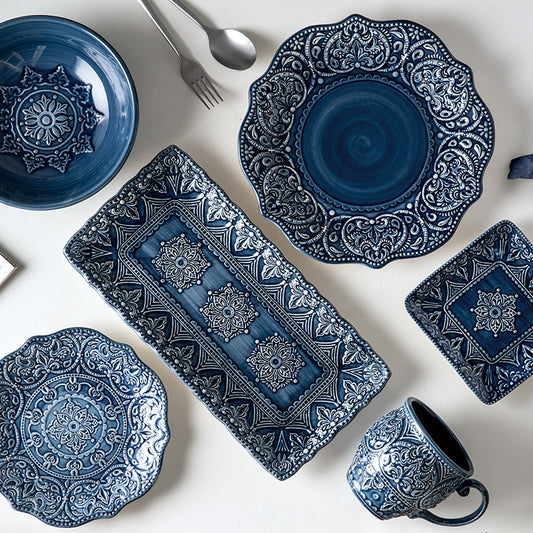Baroque Nordic Style Ceramic Set Creative Tableware