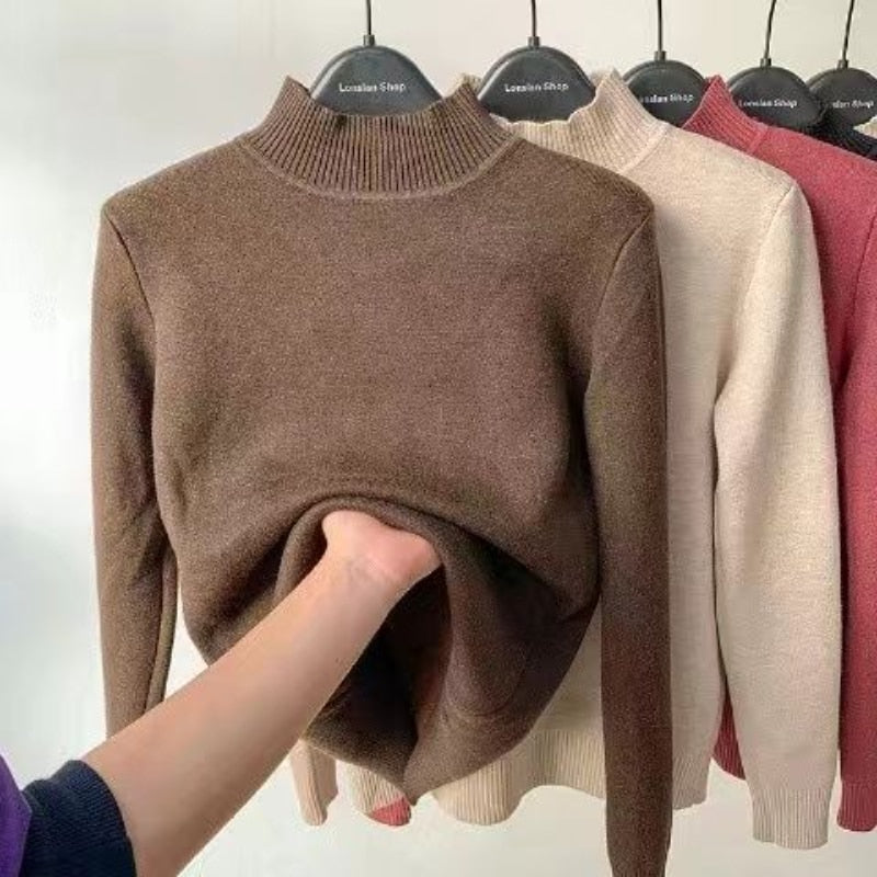 Turtleneck Autumn Winter Sweater for Women