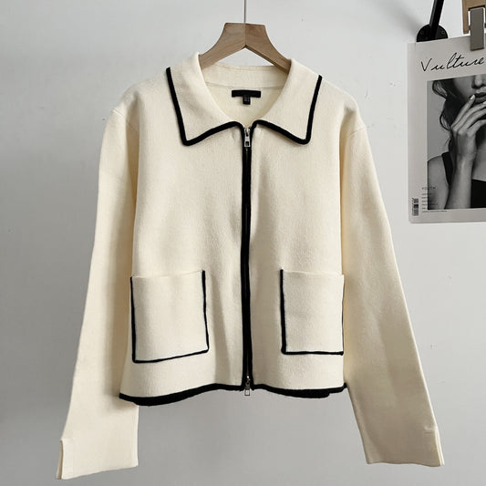 Women's Casual Style Patchwork Seam Jacket