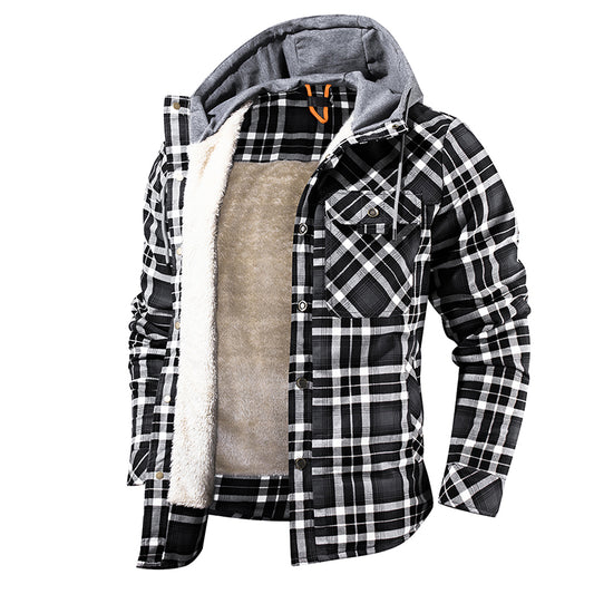 Men's Warm Fleece Lined Lumberjack Jacket