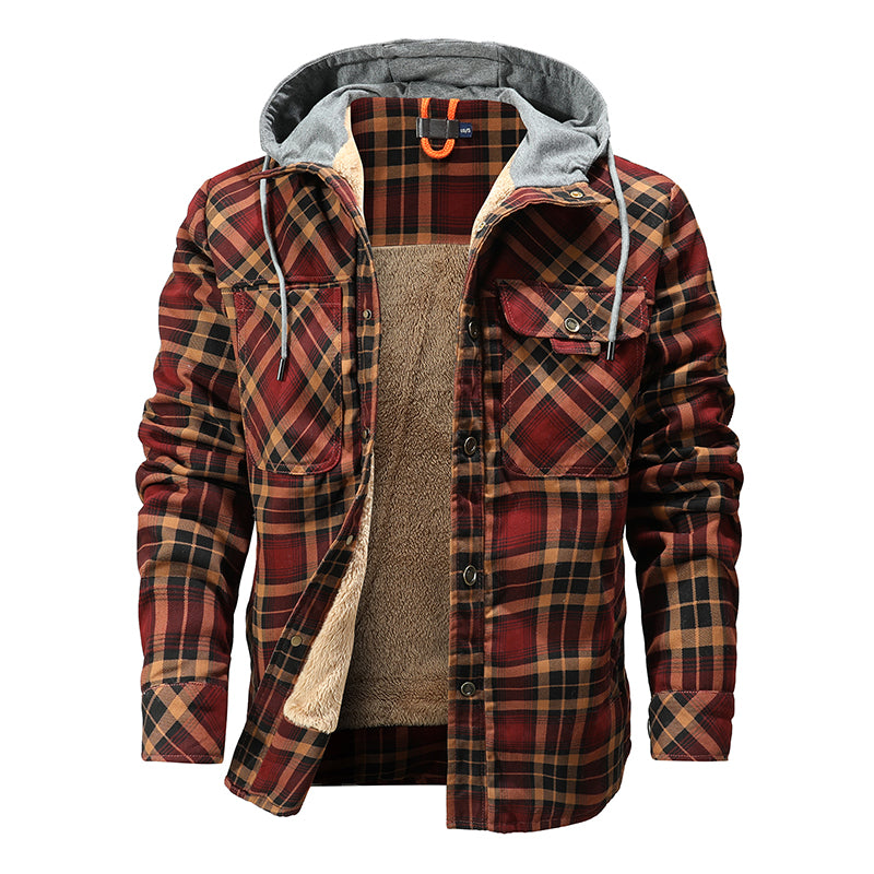 Men's Warm Fleece Lined Lumberjack Jacket