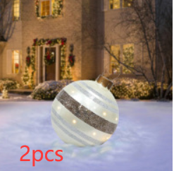 Christmas Ornament Ball Outdoor PVC 60CM Inflatable