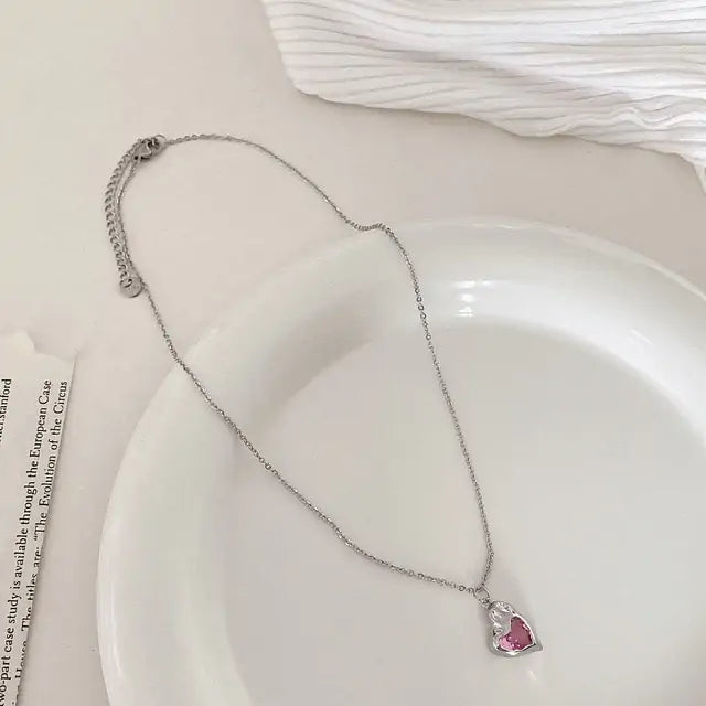 Bow Cupid Crystal Choker Necklace