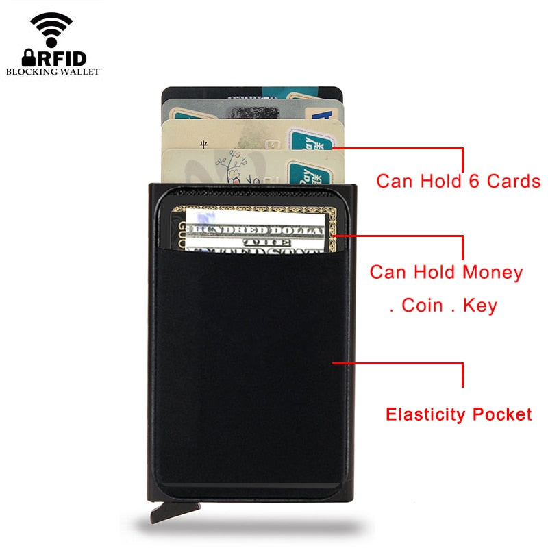 Metal Smart Wallet Card Holder