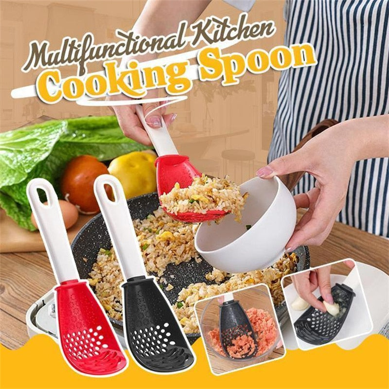 Heat-Resistant Cooking Spoon Multifunctional