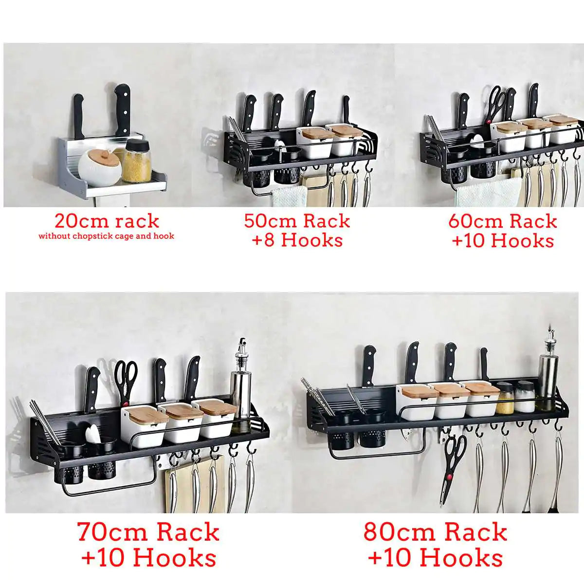 Wall-Mounted Kitchen Rack